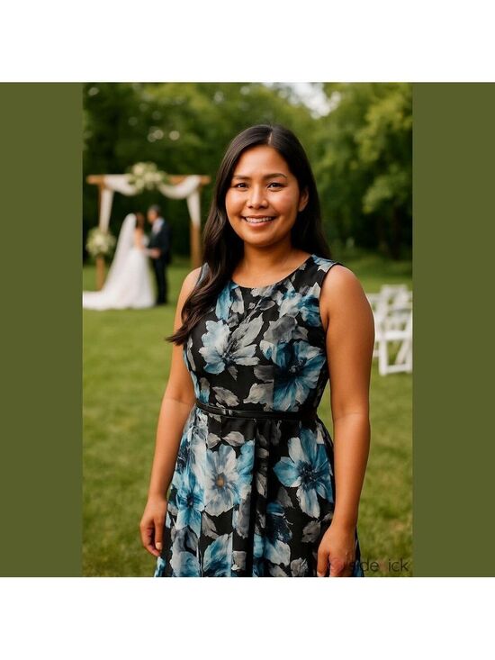 Ricki's Dresses & Skirts - 4/$67 Deal! Rickis Floral Black and Blue Sleeveless Women's Dress